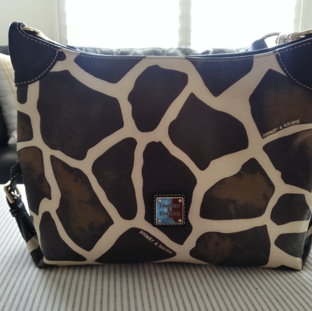 Dooney And Bourke Leather Giraffe Print Bag